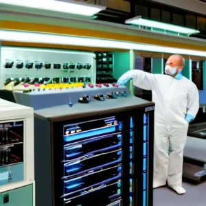 Производственные операции на участке спектрального контроля металла