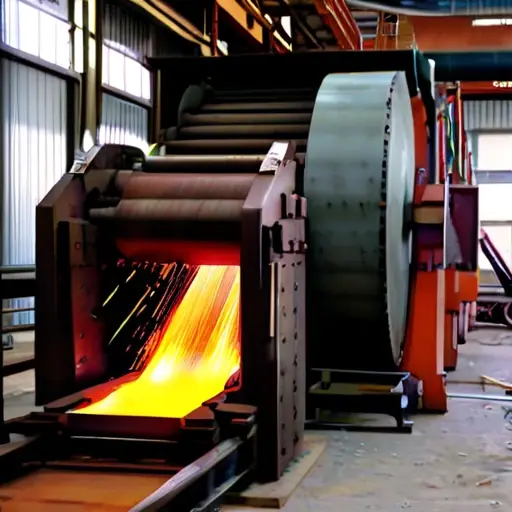 Настройка прокатной клети перед выпуском новой партии металла