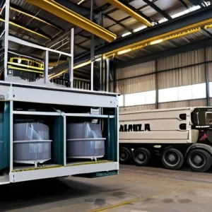 Комбинат модернизировал систему внутреннего перемещения материалов