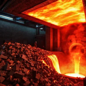 Фото по теме: Как плавят кусковой алюминий в газовых отражательных печах